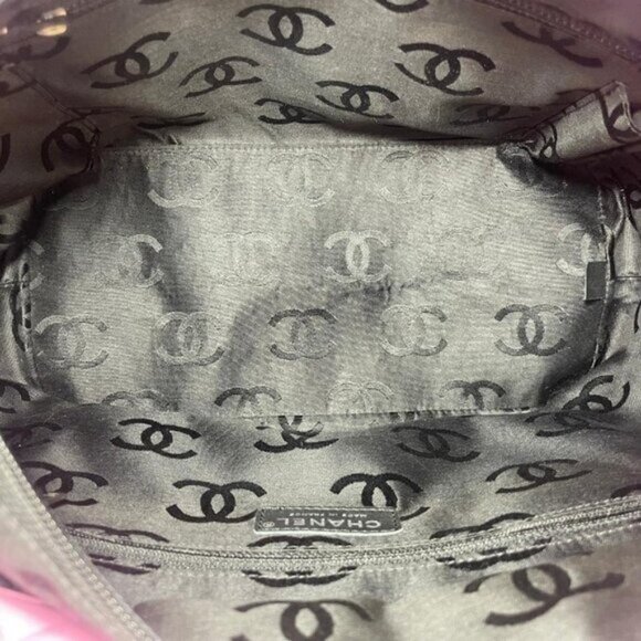 Authentic CHANEL Cambon Ligne Tote Large Pink Quilted Calfskin Leather Purse Bag - Picture 11 of 16